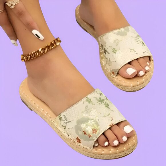 SHEIN Shoes - Shein Slip On Sandal Gold Size 7.5